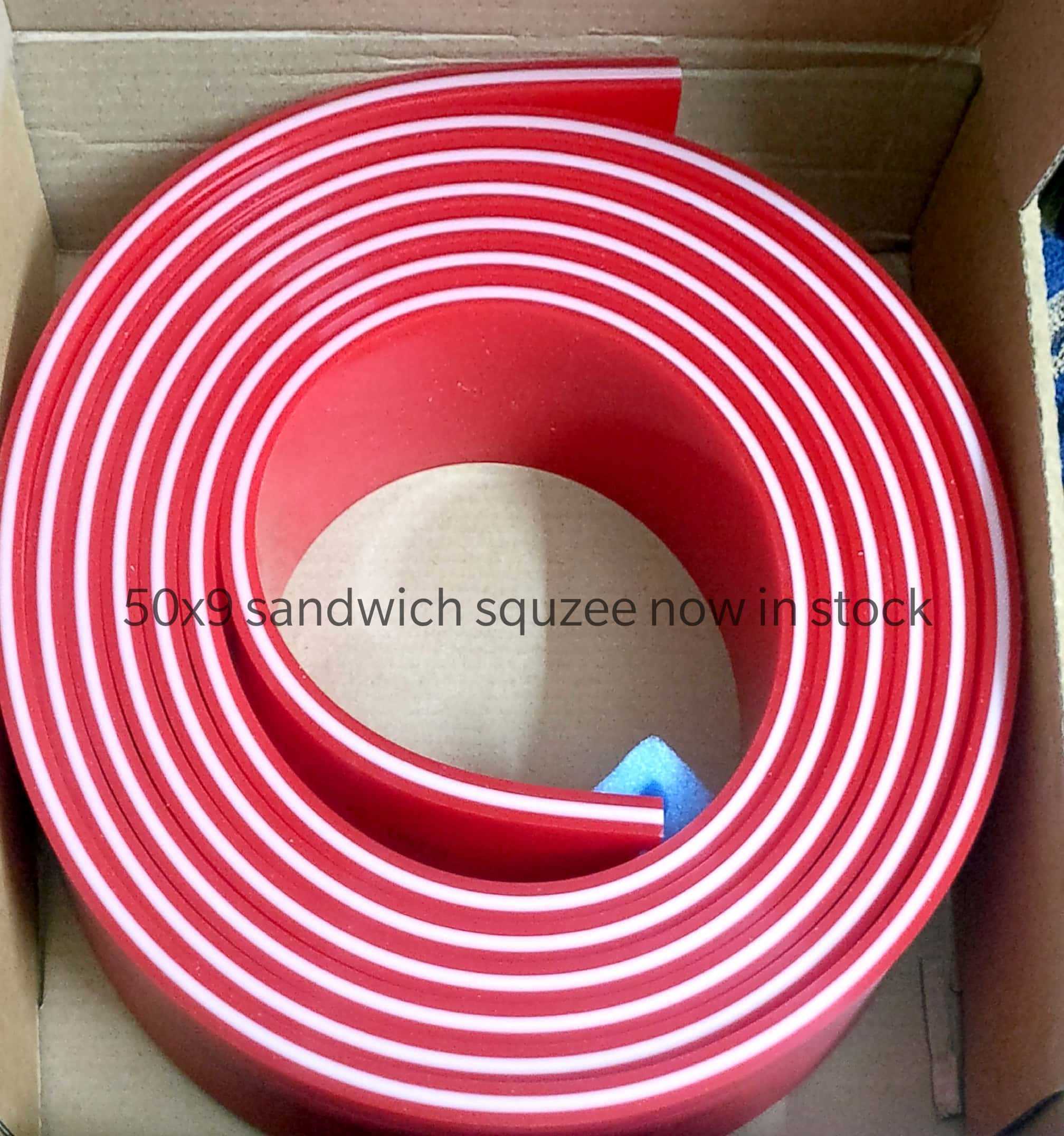 RUBBER SQUEEZE for SCREEN PRINTING