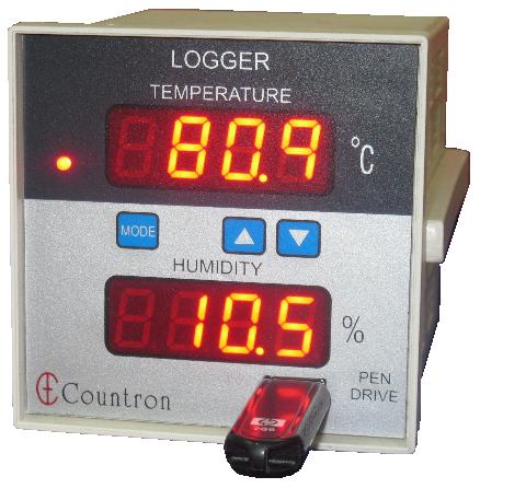 Humidity and Temperature Logger using USB Flash Pen Drive