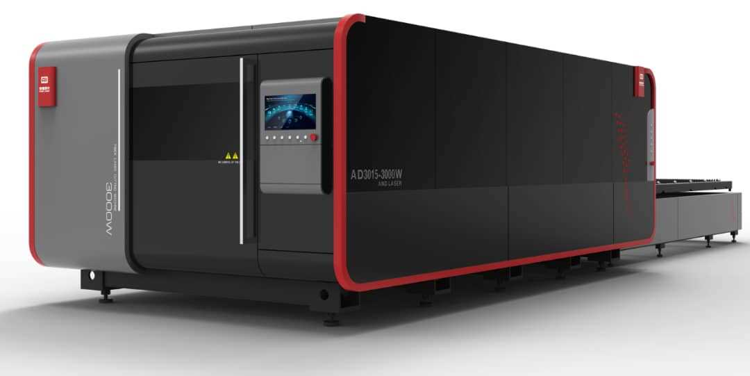 CLOSE BODY LASER CUTTING MACHINE WITH EXCHANGE TABLE