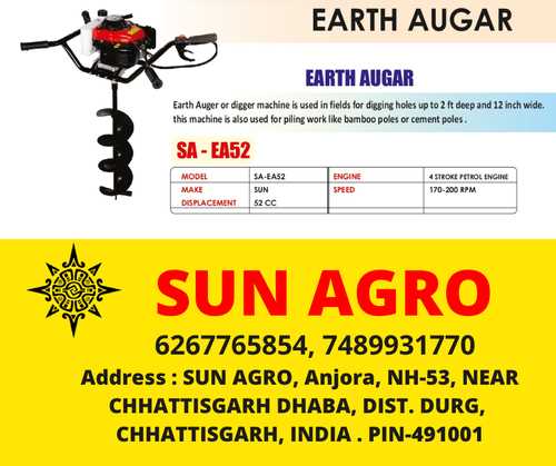 Efficient Working Earth Auger