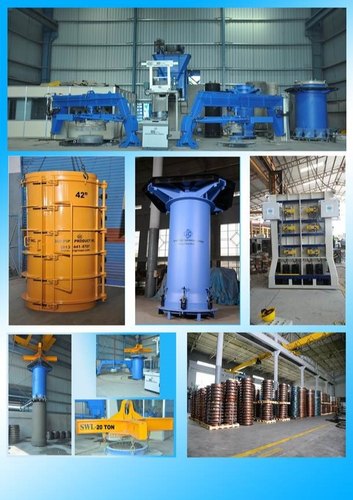 CONCRETE PIPEMAKING MACHINE AND MOULDS