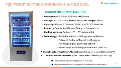 Refrigerated Vending Machine