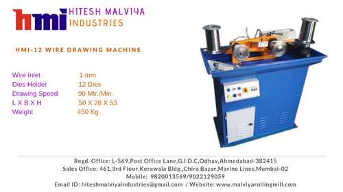 12 Pass Wire Drawing Machine