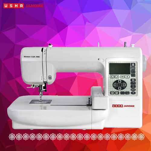 Usha Janome Memory Craft 200e Embroidery Sewing Machine