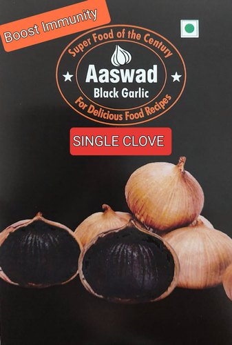 Single Clove Black Garlic Manufactured in India by Aaswad 