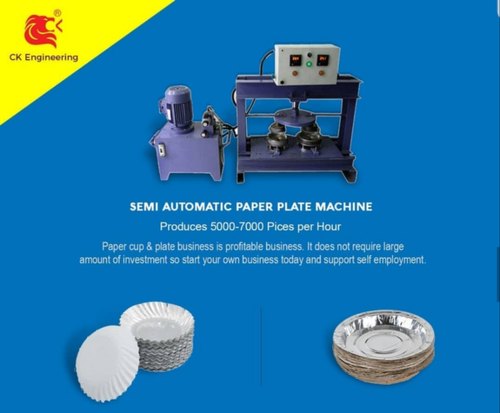 Semi Automatic Paper Plate Machine