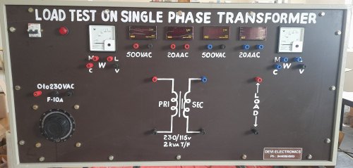 Load Test on Single Phase Transformer
