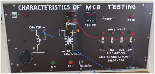 Characteristics Of Fuse and Mcb Testing Kit