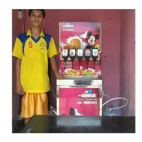 5 Valve Soda Fountain Machine