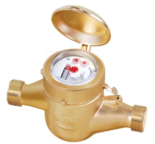 Kranti Water Flow Meter 1inch Brass Screw End Connection