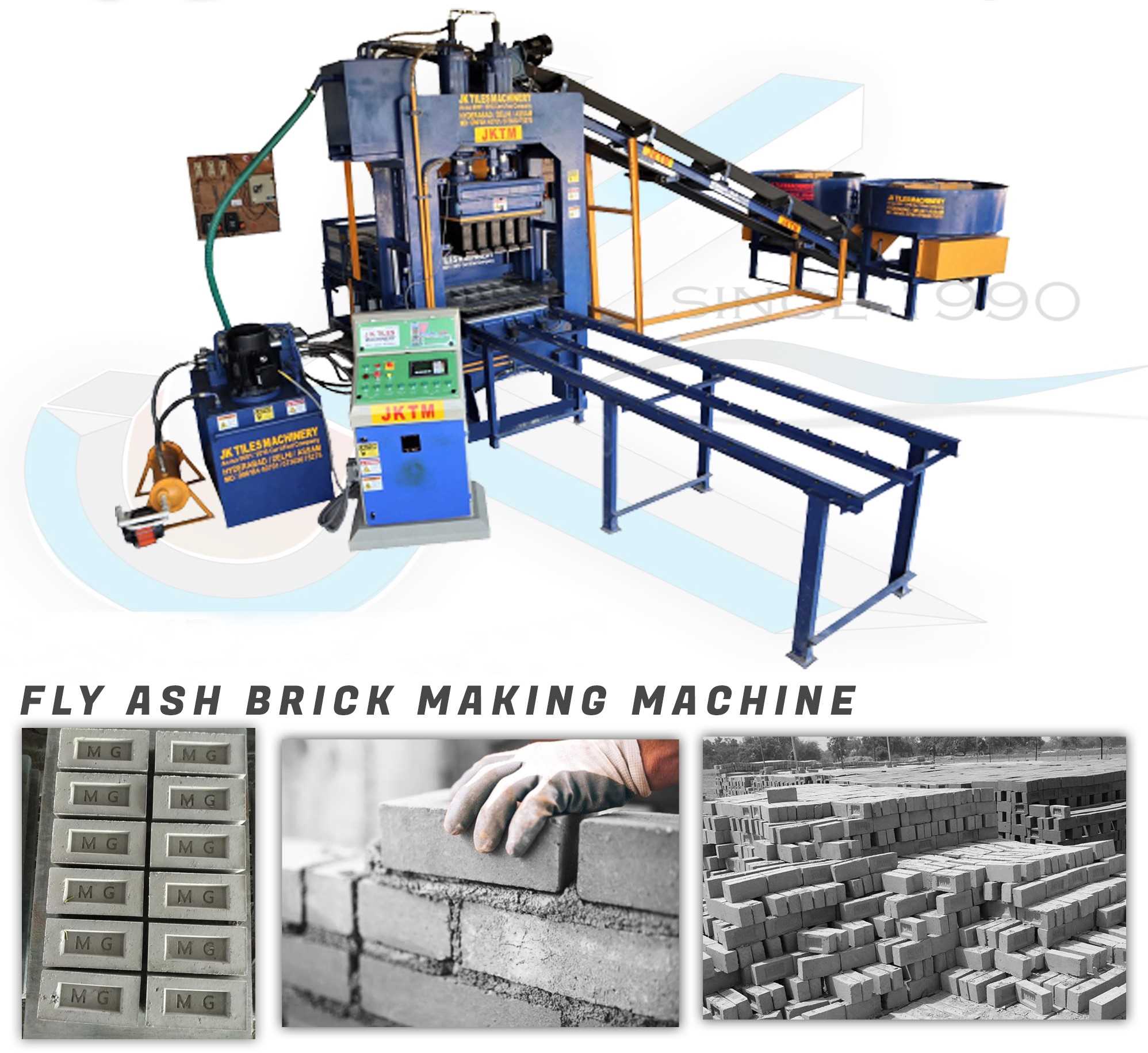 Fly ash brick making machine 