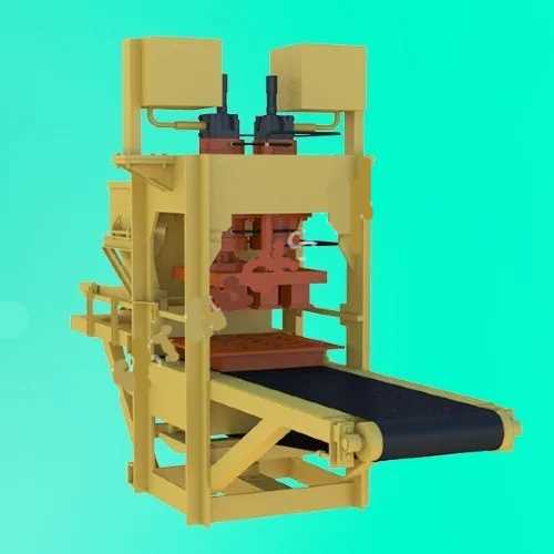 12 Cavity Fly Ash Bricks Making Machine Single Cylinder