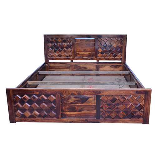 Solid Wood Bed With Storage
