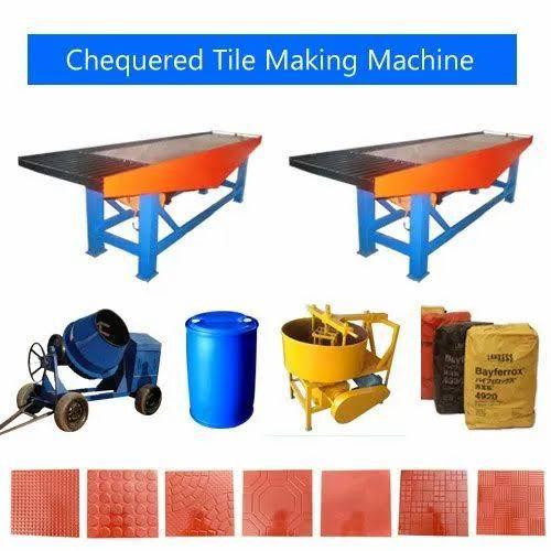 Chequered Tile Making Machine