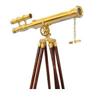 Brass Antique Telescope Set