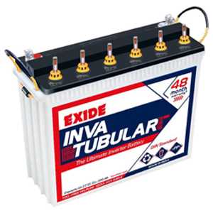 Exide Tubular and Invatubular Batteries for Inverter