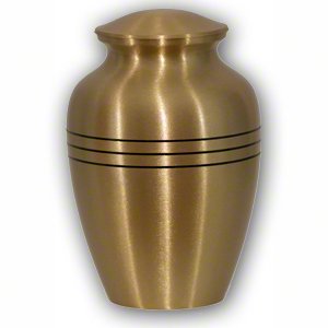 Brass memorial urn