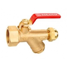 Zoloto Ball Valve With Integral Strainer & Flare Nut