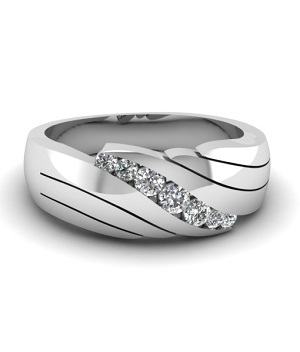 Diamond Mens Wedding Ring