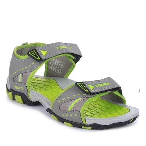 Grey yellow Men's all season Sandals & Floaters