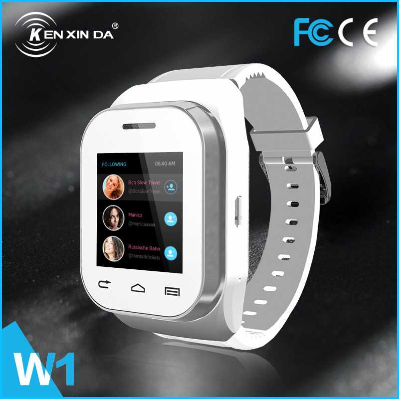 Mobile Watch 1-54 Inch Capacitive Touch Screen Bluetooth Dual Sim