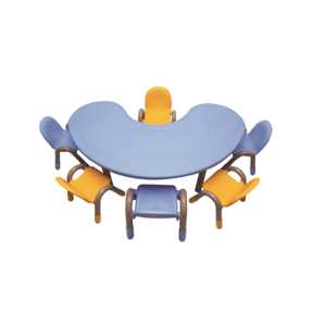 THE BLUE MOON TABLE WITH SIX CHICO CHAIRS