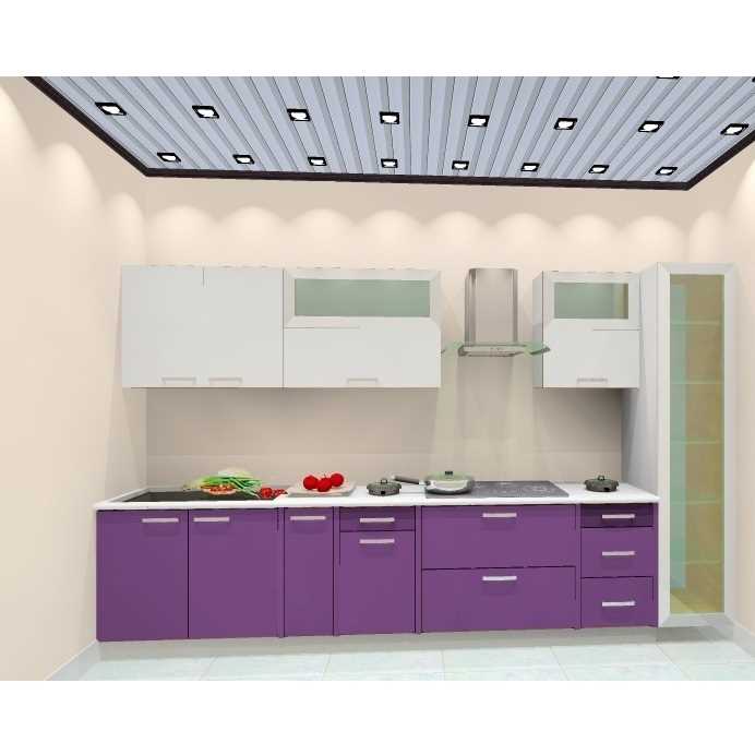 L shape Modular kitchen
