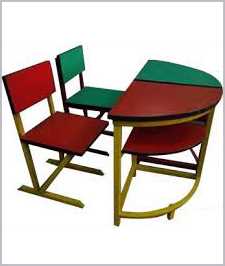 Half moon shaped kids table