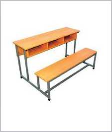 school desk without backrest