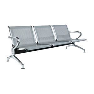 Crome waiting three seater chair