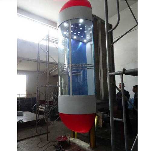 Capsule passenger lift elevator