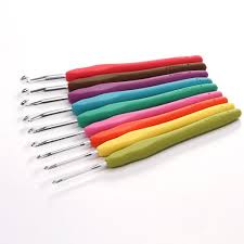 Plastic Colored Handle Crochet Hooks