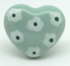 Heart Ceramic Knob