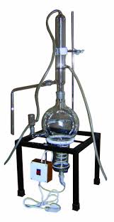 Glass distillation plant