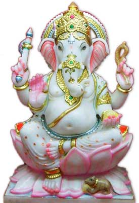 MARBLE GANESHA STATUES