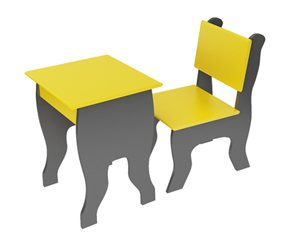Modular Table with Chair