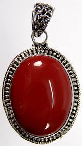 Pendant With Red Stone