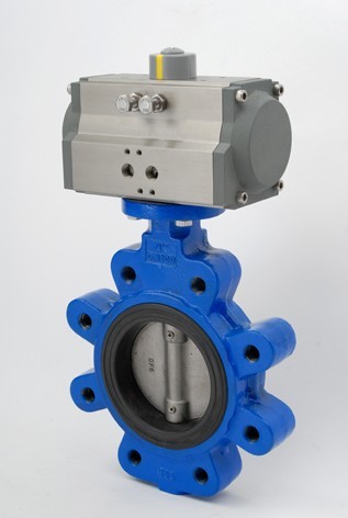 actuated butterfly valves