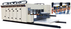 Fully Automatic Lead Edge Feeder 4 Colour Flexo Printer Slotter Die Cutting With Stacker