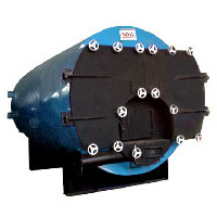 solid fuel fired shell type flue tube steam boilers