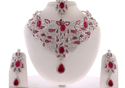 Pink American Diamond Sets